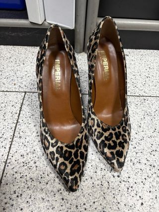 Scarpe Imperial  con tacco leopardate