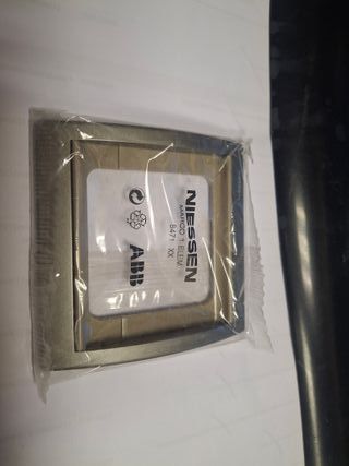 Placa Niessen Olas Acero Perla 1 Módulo