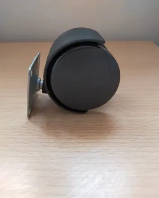 Lote 4 Ruedas Giratorias Negras