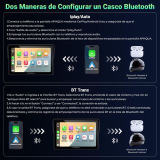 Pantalla Táctil CarPlay Moto 5 Impermeable