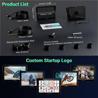 Pantalla Táctil CarPlay Moto 5 Impermeable