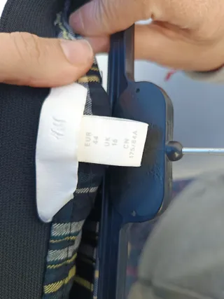 Pantalón cuadros escoceses azul