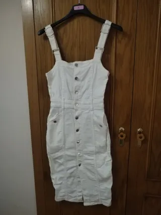 Mono vaquero blanco talla S