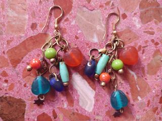 Pendientes vintage multicolor