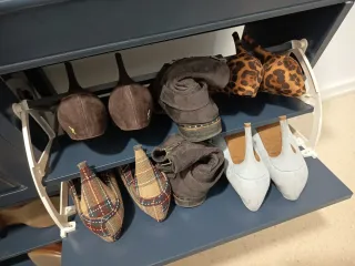 Zapatero SoBuy 4 Puertas Azul