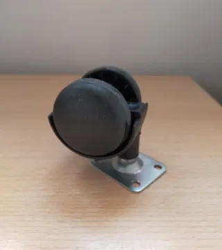 Lote 4 Ruedas Giratorias Negras