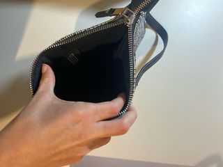 Bolso Misako cuadros blanco y rojo