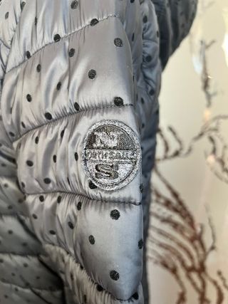 Piumino NorthSails nero lungo pois