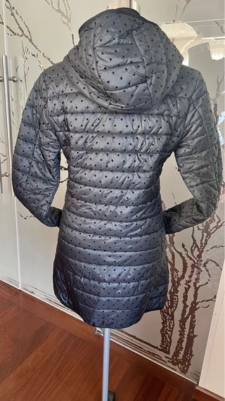 Piumino NorthSails nero lungo pois