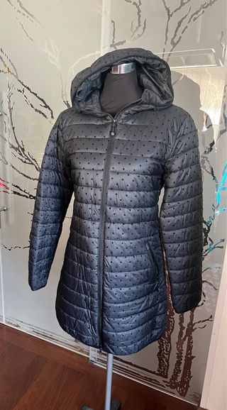 Piumino NorthSails nero lungo pois