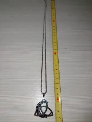 Collana Amuleto Luna Triquetra Portafortuna Wicca