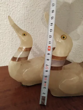 Patos de Ónix decorativos