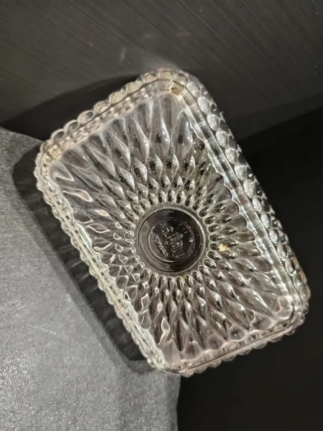 Piattino burro vintage cristallo