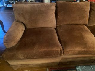 Sofá de 3 plazas marrón