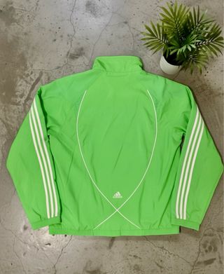 Chaqueta Adidas 3 Rayas Verde Vintage Retro