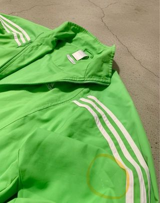 Chaqueta Adidas 3 Rayas Verde Vintage Retro