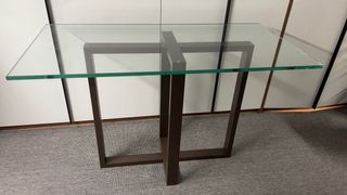 Mesa cristal diseño minimalista