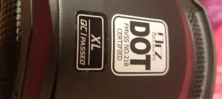 Casco de moto negro XL