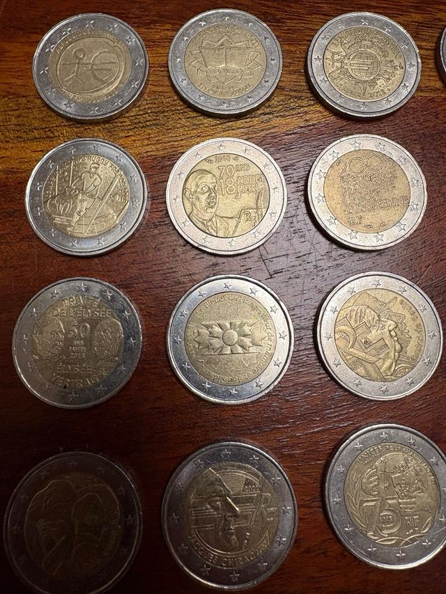 Lote 25 Monedas 2€ Conmemorativas Francia