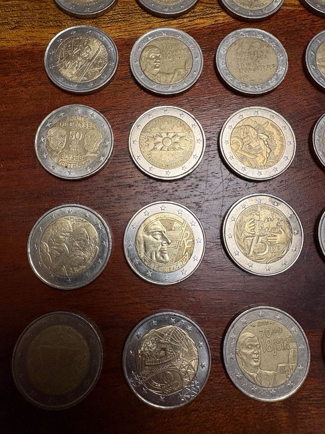 Lote 25 Monedas 2€ Conmemorativas Francia