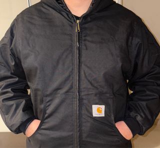 Giubbotto Carhartt Nero con Cappuccio Tutte Taglie