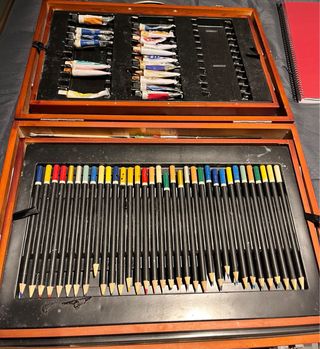 Maletín de madera para pintura