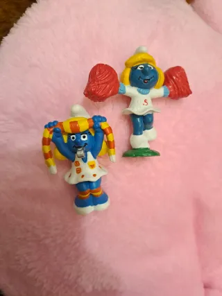 Set 2 Pirufas Puffetta Smurfette Schleich Pitufos