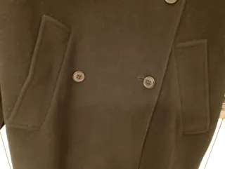 Cappotto donna lana e cashmere nero