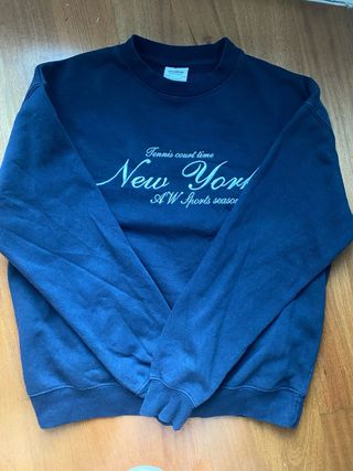 sudadera azul marino "new york"