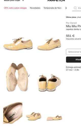 Miu Miu derby charol