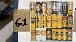 Lattine di birra da collezione vuote serie G