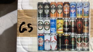 Lattine di birra da collezione vuote serie G