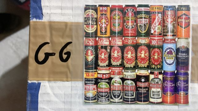 Lattine di birra da collezione vuote serie G