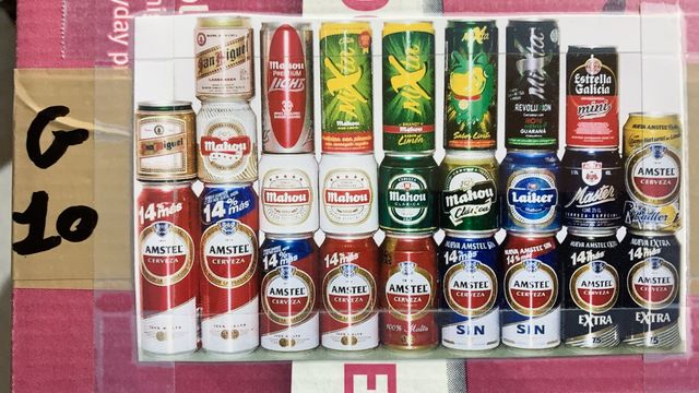 Lattine di birra da collezione vuote serie G