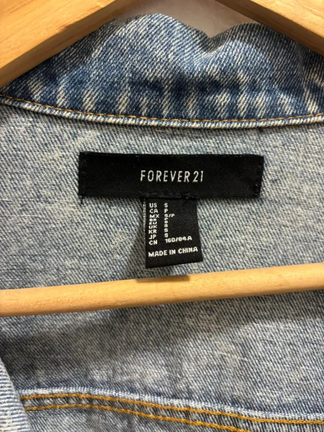 Tejana vaquera Forever 21 talla S