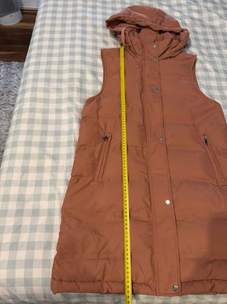 Chaleco acolchado rosa Zara