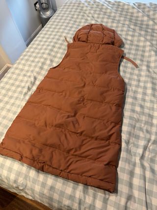 Chaleco acolchado rosa Zara