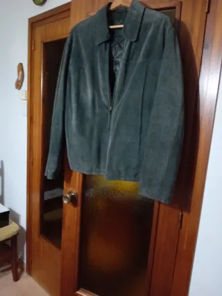 Chaqueta Ante Caballero Verde Oliva
