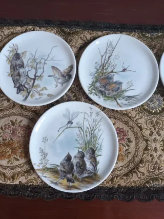 6 Posavasos Cerámica Pájaros