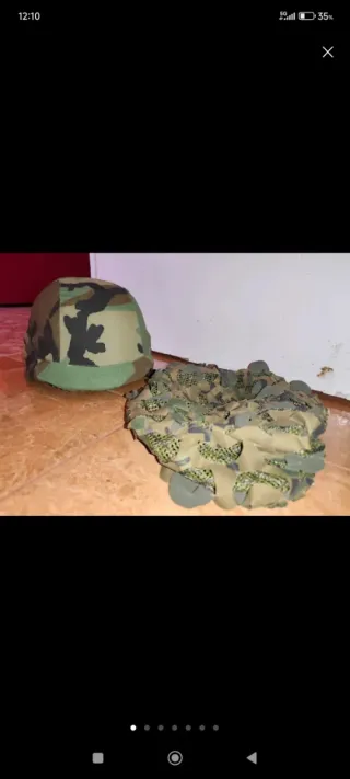 Casco Airsoft + 2 Fundas Camuflaje