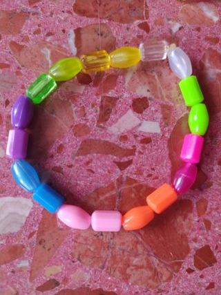 Pulseras de abalorios multicolor