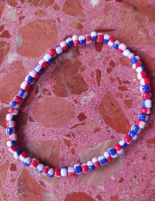 Pulseras de abalorios multicolor