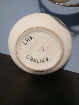 Porta oggetti in porcellana decorato