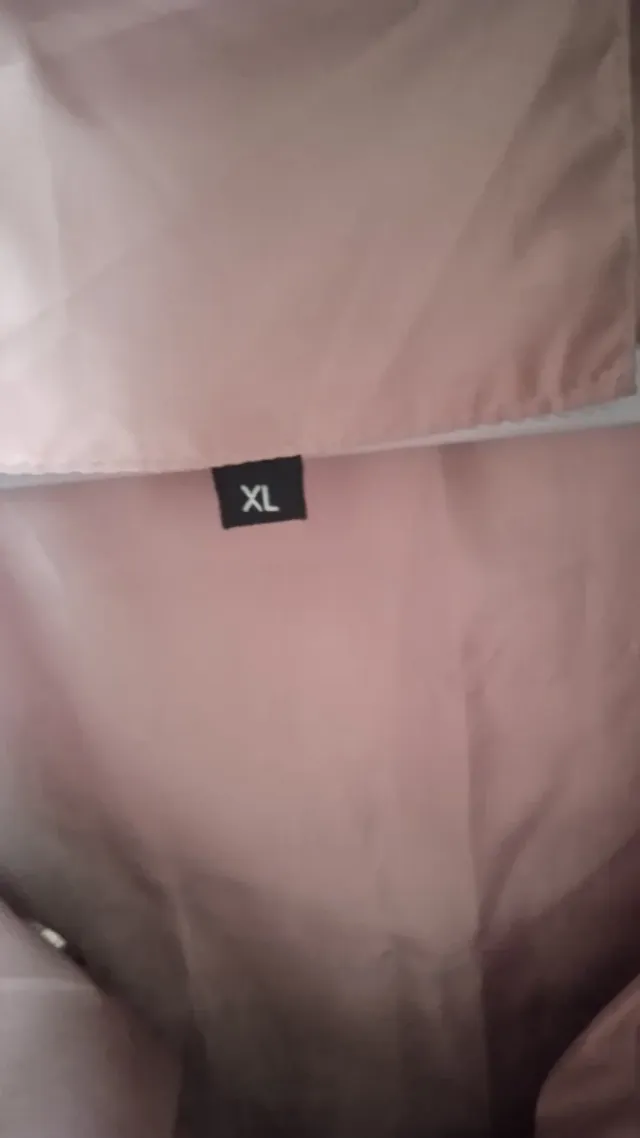 Parka acolchada rosa y gris mujer