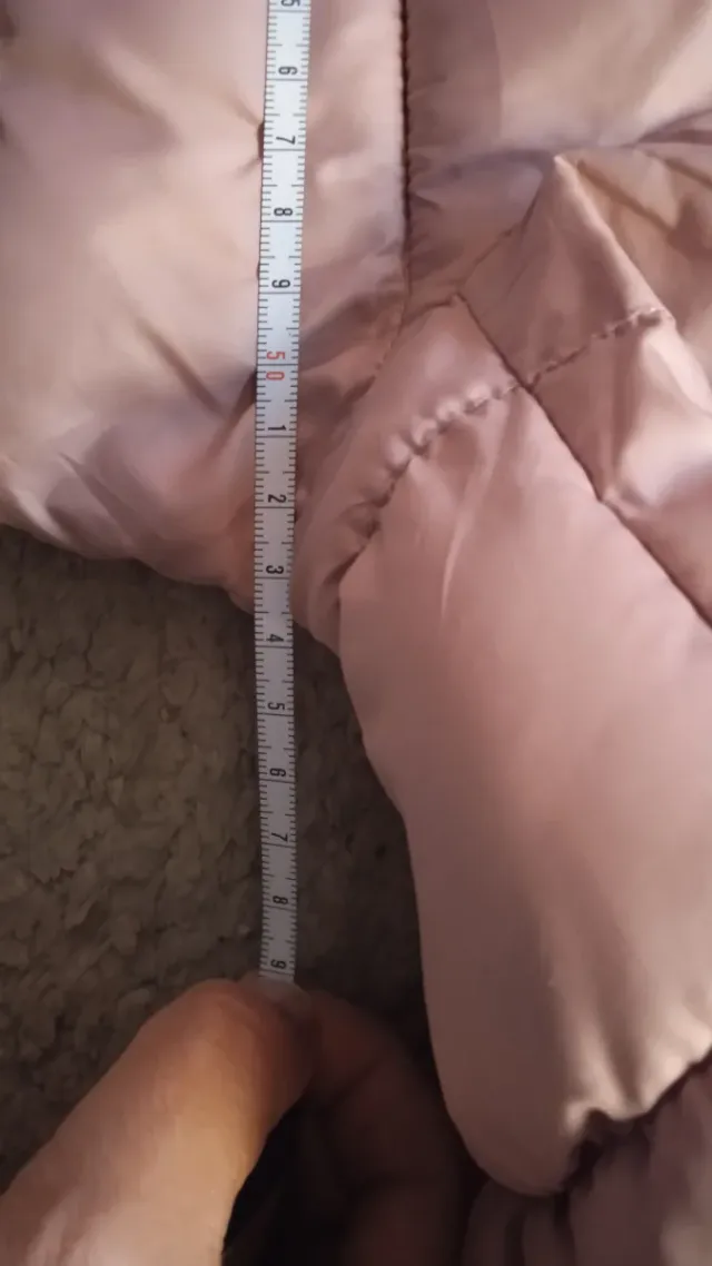 Parka acolchada rosa y gris mujer