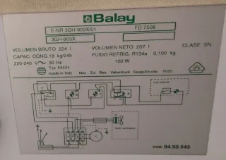 Congelador Horizontal Balay Blanco