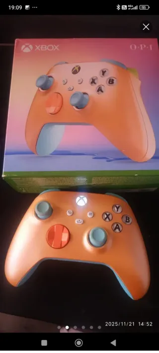 Mando Xbox OPI-1 Naranja y Azul