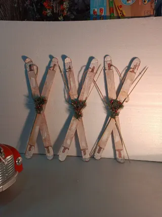 Set de 3 Cuadros Decorativos de Esquís