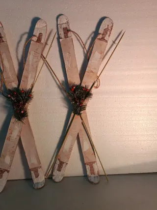 Set de 3 Cuadros Decorativos de Esquís