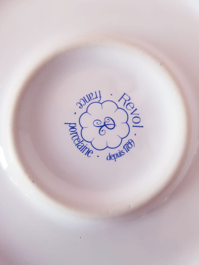 Plato porcelana antiguo francés Revol.